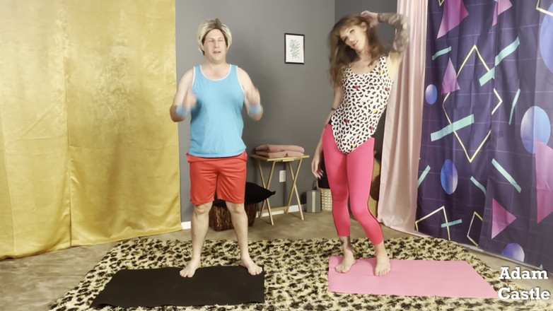 Adam Castle Trans: 完全 80 年代 XXX： 有氧运动和与性感 Tgirl