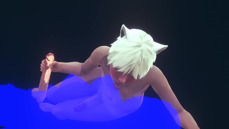 Yaoitube: Yaoi Femboy - Sexy Neko Femboy Hard Sex Part 1