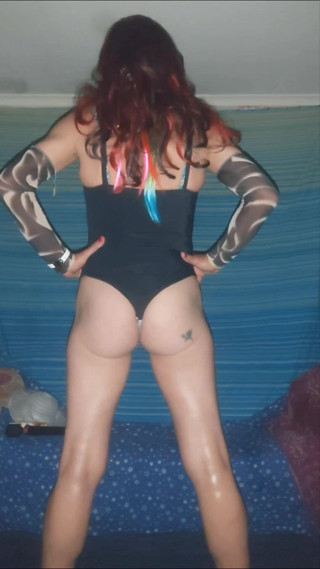 Lizzaali: Trying on my new swimsuit and stretching my ass open