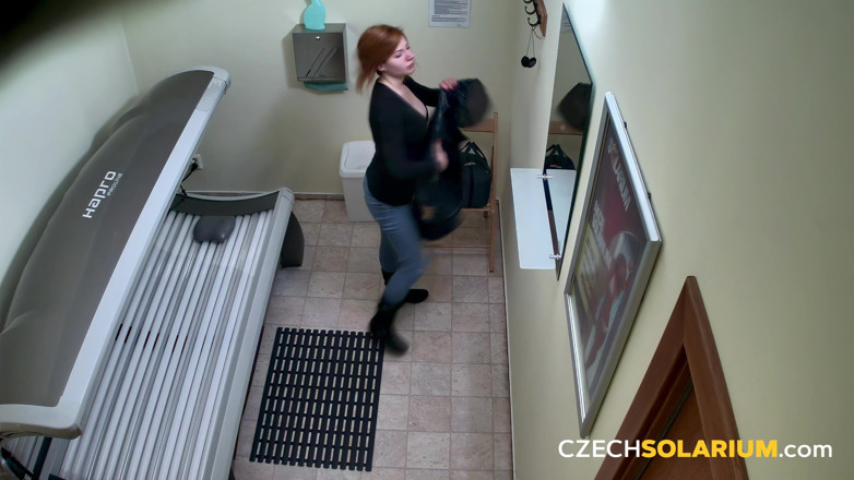 Czech Solarium: Czech Solarium 234: Young Redhead Shines in Solarium
