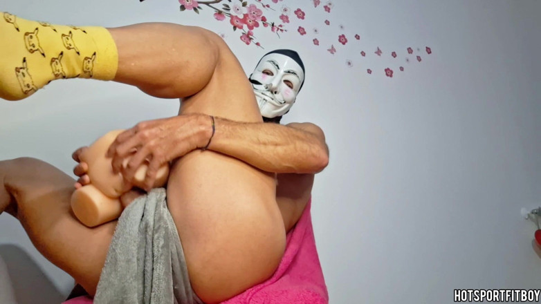 Hotsportfitboy: Fit Hřebec Humps a Cums Deep v sexy zadku Hračka -...