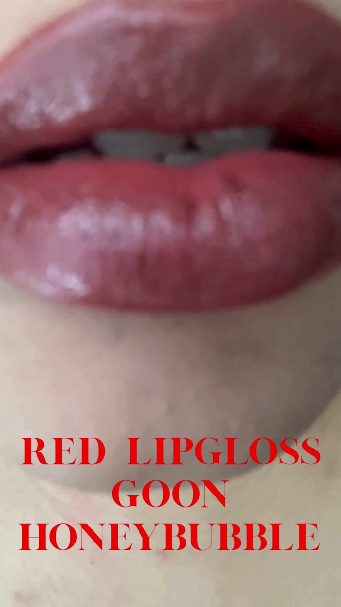 honeyblubbleaudios: Applying Red Lipgloss Lip Fetish, Gooning, Femdom, Findom