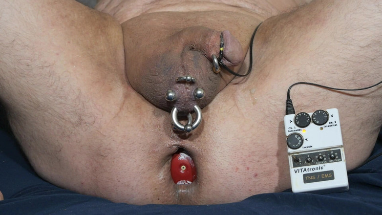 Qualzucht: Anale orgasmuskontraktionen in nahaufnahme