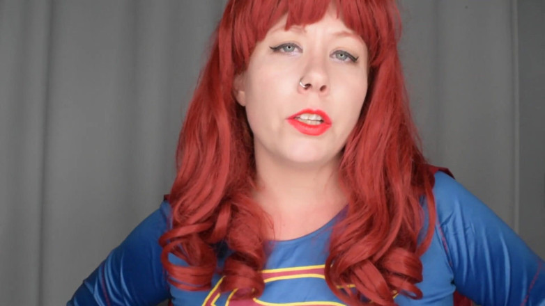 Deanna deadly: Zła supergirl potrzebuje twojej czerwonej szminki złośliwiec i JOI