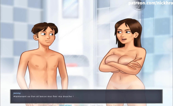 Cartoon Universal: Summertime saga part 105 - deepthroat cock my stepbrother ( French sub )