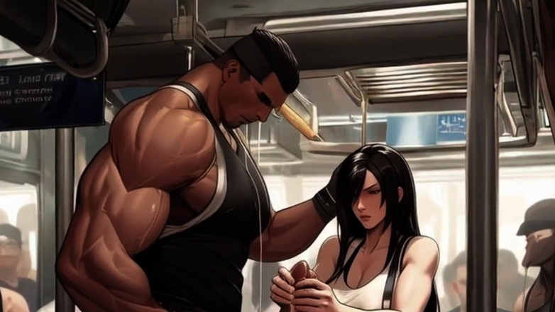Spicy Toons: Tifa Takes the Train 1
