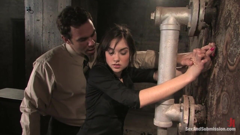 Sex and Submission by Kink: Sasha Grey's 1st time bound
