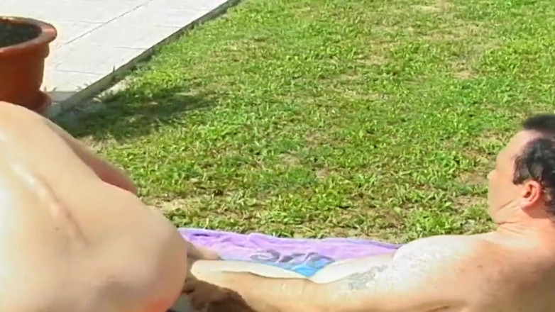Freaks on Cocks: Foxy mature gets fucked in her swimming pool
