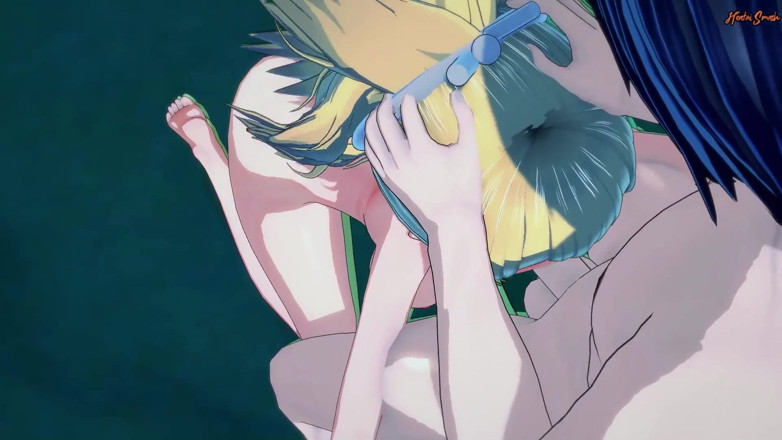 Hentai Smash: Kohaku gives a great blowjob before letting him cum all...