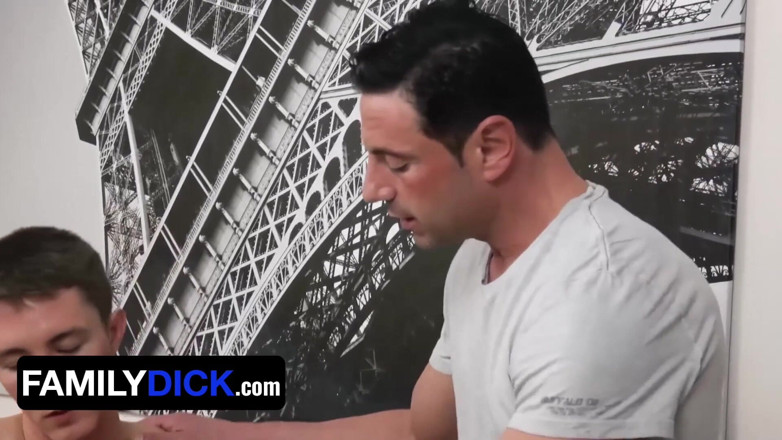Family Dick: FamilyDick - Perv Stepdad Rents His Stepson's Tight Asshole To His...