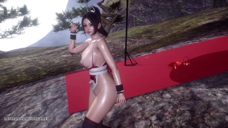 3D-Hentai Games: [MMD] 차가운 물 Mai Shiranui 섹시한 스트립쇼 4K 60FPS DOA