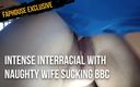 Couple Otaku cuckold: Intense interracial with naughty wife sucking BBC