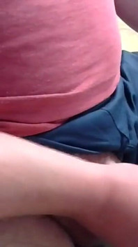 Jerking off alone with big cum shot finish on my desk