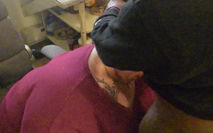 Oh God entertainment: Calineeds gets a face full of cock and bent over