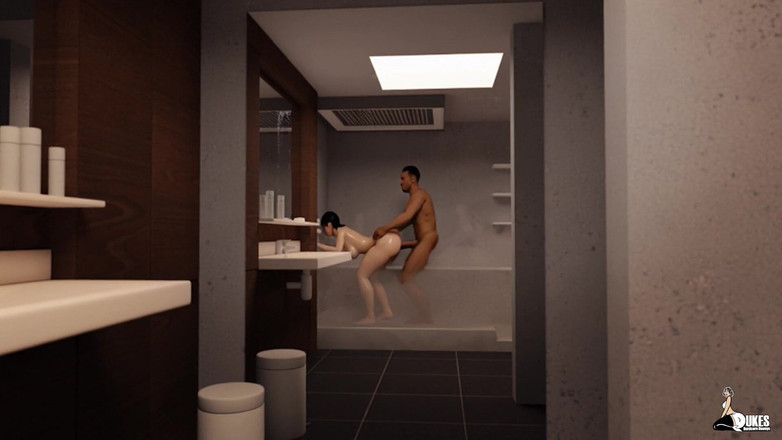 Dukes Hardcore Honeys: 큰 엉덩이의 레즈 직원을 자신의 아파트로 초대하는 흑인 보스