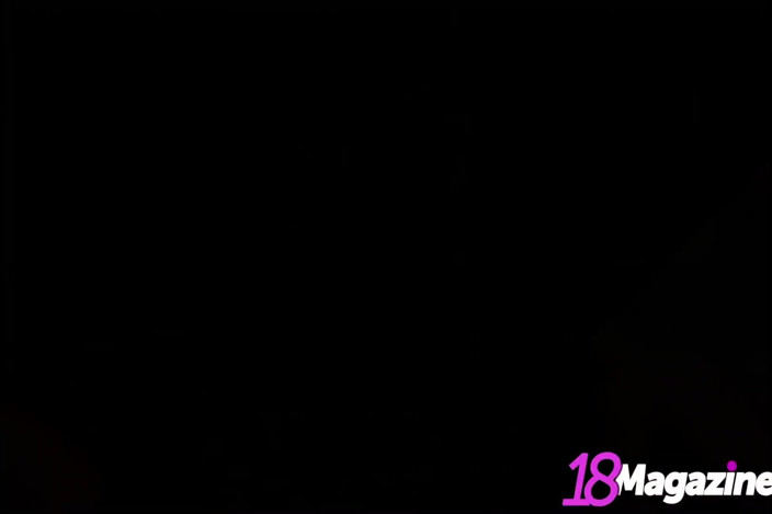 18Magazine: Young blonde Ana Fey likes rubbing her slender body topless!