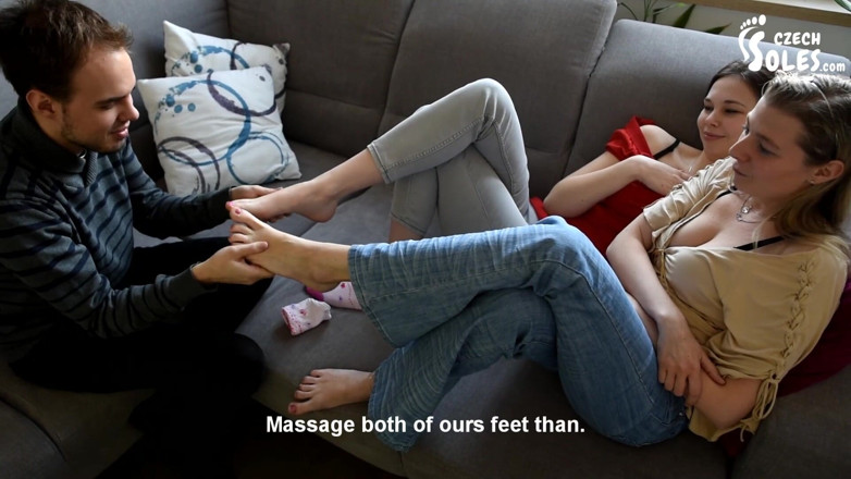 Czech Soles - foot fetish content: Sexy foot teasing by two friends