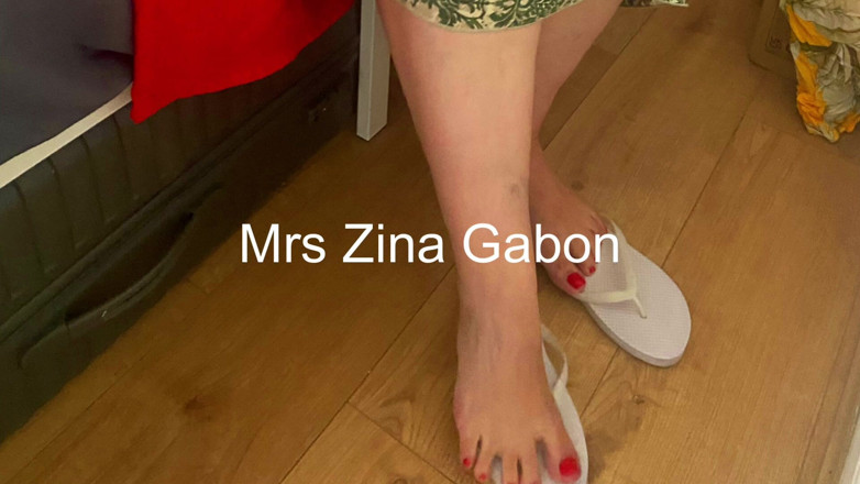 Zina Gabon: A Busty Mature Women Fucks Black Guy After Coming Out...