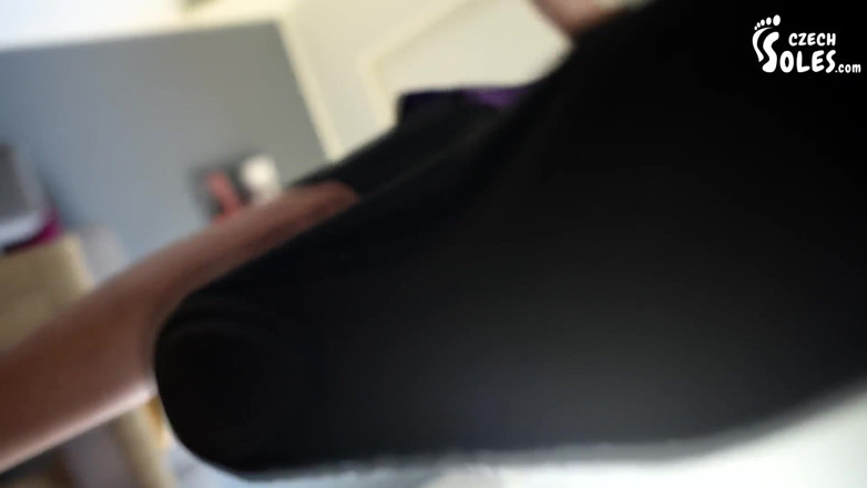 Czech Soles - foot fetish content: Giantess Stepsister humiliates her Stepbrother with her big feet