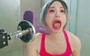 Asian Fem CD: S008 - Femboy Deepthroat Her Dildo Machine