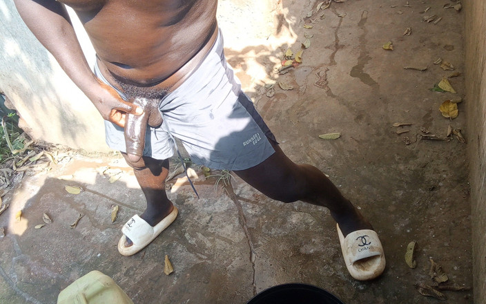 Gigadicki256: Sneaked; to Shower in My Neighbor's Outdoor Bathroom While I...