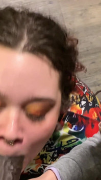Katt Staxxx & Ahanu Reed Suck the Cum Out of Him Before Serving Him Food!!
