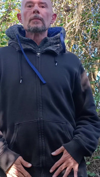 Outdoor Cruising Big Uncut Cock Woodland Onesie Wanking, Edging, Close up Moaning Creamy Cum