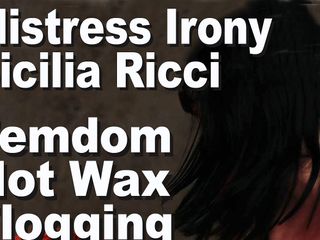 Edge Interactive Publishing: Mistress Irony &amp; Sicilia Ricci femdom hot wax flogging gmwl2040
