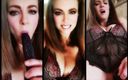 Nikki Nevada: MILF Nikki in sexy red and black lingerie masturbation and...