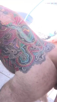 BEARFILMS - Muscle bears Jack Dixon and Carlo Cox fuck in the backyard