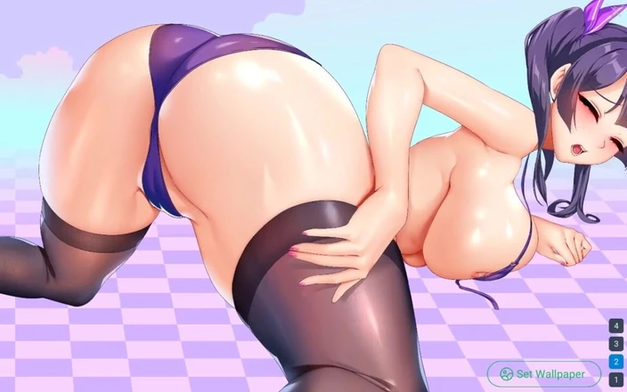 LoveSkySan69Real: Live Waifu Wallpaper - Part 11 - College Girl with Big Boobs Fucked...