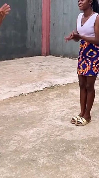 African Lesbian Lover Playing Local Game in Outdoor