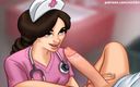 Cartoon Universal: Summertime saga part 140 - juicy blowjob from nurse ( Spanish sub )