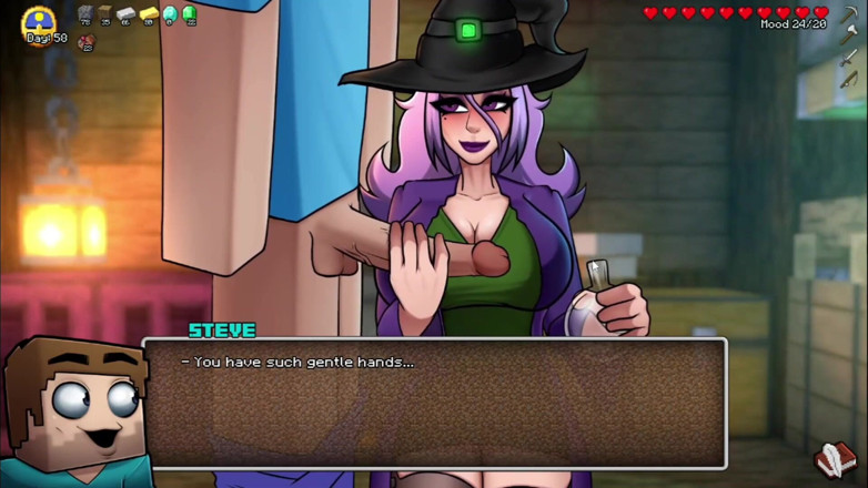 Alita: Hornycraft witch cock milking and sperm collecting