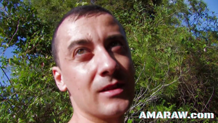 Amaraw: Beach fucking brunette Alyssa Wild doggy style raw