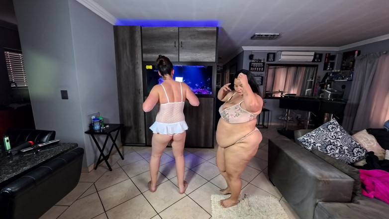 coloredfp: BBW och knubbig dans i underkläder och twerking sammanställning