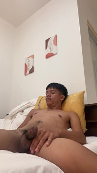 Filipino Twink Gets Hard, Jerking off to Explosive Cumshot