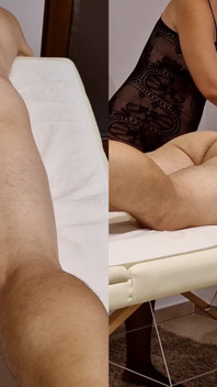 Body Massage with Happy Ending - MILF Stepmom Rides My Cock and Gets Creampie