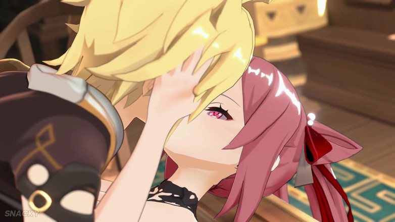 Smixix: Genshin Impact Keqing Sex Hentai Mmd 3D Red Hair Color Edit...
