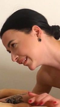 Wife Surprises Her Tiny Dick Husband with a Sexy Massage Service Girl