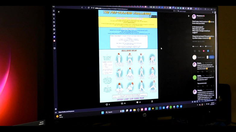 ElementX1018: Un bărbat merge all in pe o vezicii urinare holding...