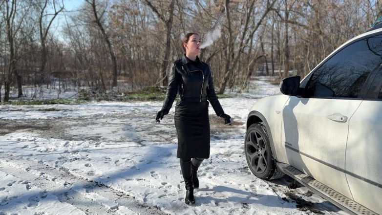 Hottie goddess: Dea in pelle: gonfi profondi e controllo della strada