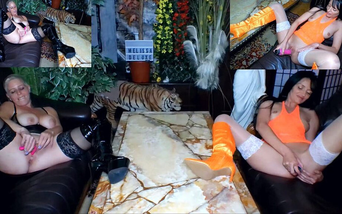 Melissa Deluxe: Orgasmo squirt al Dildo Challenge!