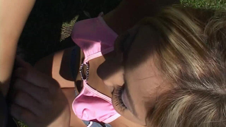 Oldschool X: Blonde MILF with Braces Gives Sloppy Handjob and Blowjob