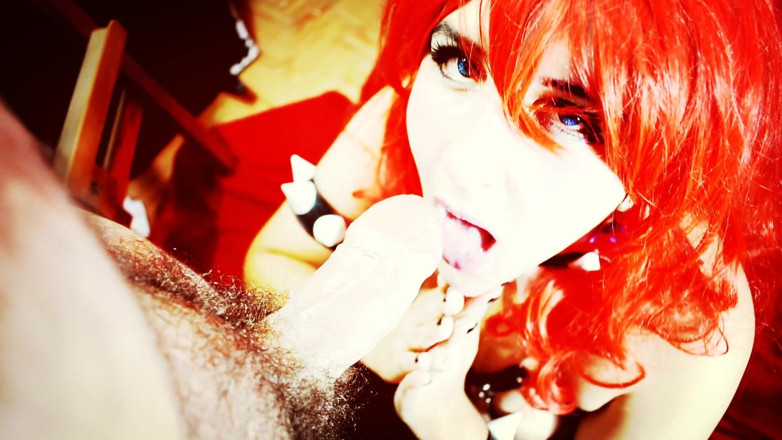 melu_world: Bowsette vyčerpá energii POV kouření - Meluworld