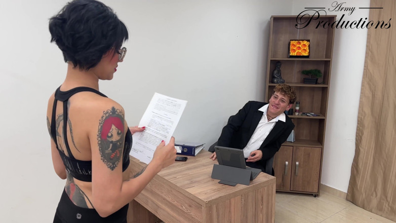 Army Productions: Fucking My Sexy Tattooed Secretary Whore