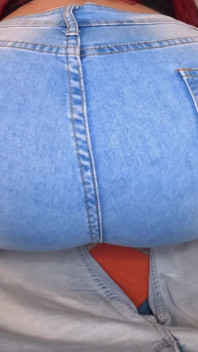 Redhead Jeans Lap Farts POV - Rubbing on Your Dick