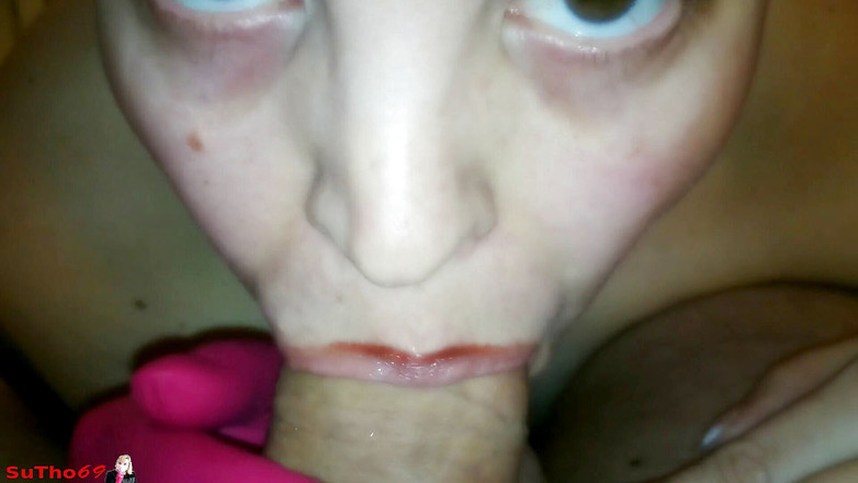 Sutho69: Labbra e guanti sciatte con/ sborrata in bocca