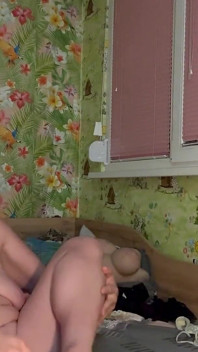 Surprise for the Good Boy Dirty Panty Pervert with Big Cock