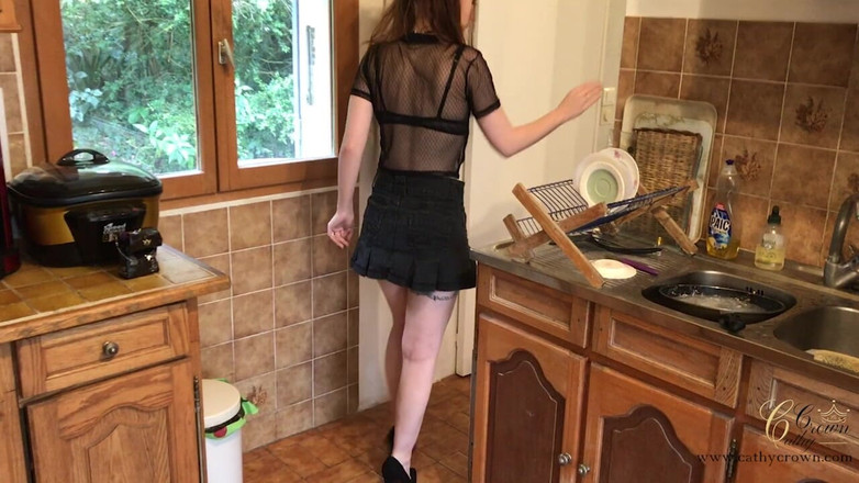 Cathy Crown Production: Sessão lésbica com uma mulher mestiça